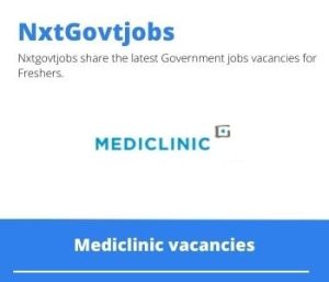 Mediclinic Care Worker Jobs in Hoogland Apply now @mediclinic.co.za