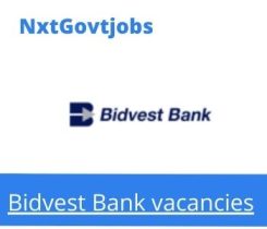 Bidvest Bank Fleet Controller Vacancies in Bloemfontein Apply now @bidvestbank.co.za