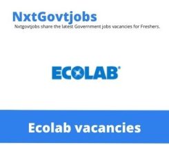 Ecolab vacancies