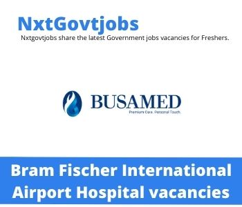 Busamed Pharmacist Vacancies in Harrismith Apply now @busamed.co.za