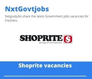 Shoprite Regional People Partner Vacancies in Bloemfontein – Deadline 01 Nov 2023