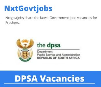 DPSA Nursing Assistant Vacancies in Bloemfontein 2024