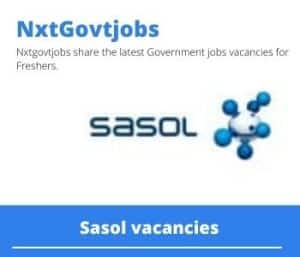 Sasol Learner Technician Vacancies in Sasolburg- Deadline 29 May 2023