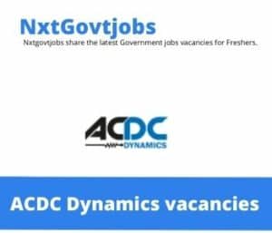 ACDC Dynamics Driver Vacancies in Bloemfontein – Deadline 30 May 2023